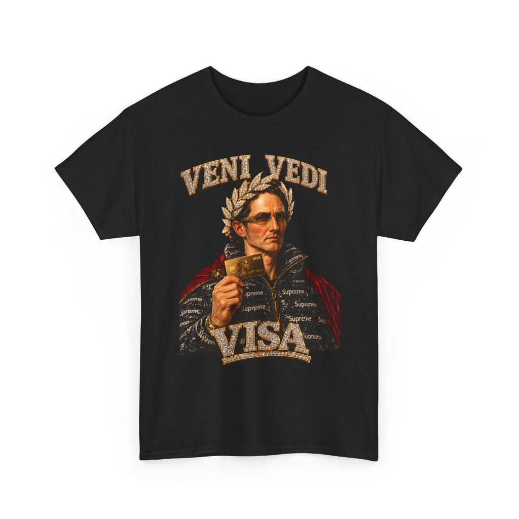 Veni, Vedi, Visa Graphic Tee — Vintage Julius Caesar Roman Shirt