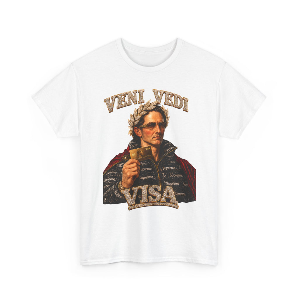 Veni, Vedi, Visa Graphic Tee — Vintage Julius Caesar Roman Shirt