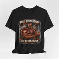 Disc Herniation Enthusiast T-Shirt — Funny Bodybuilder Back Pain Tee