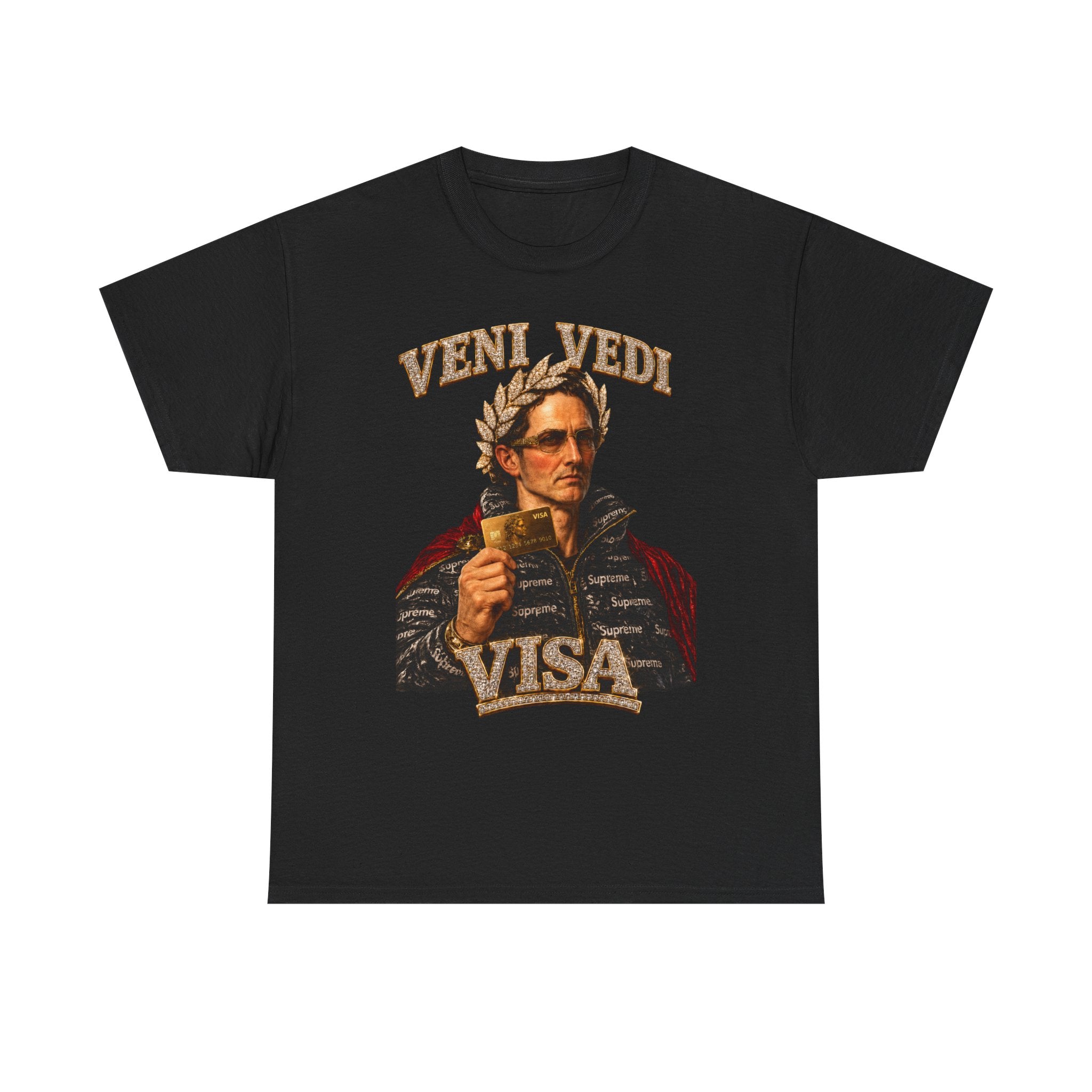Veni, Vedi, Visa Graphic Tee — Vintage Julius Caesar Roman Shirt