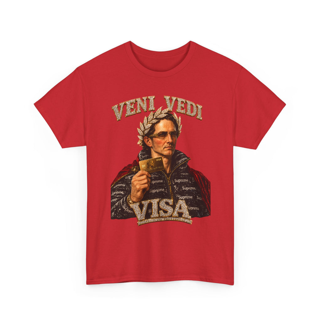 Veni, Vedi, Visa Graphic Tee — Vintage Julius Caesar Roman Shirt