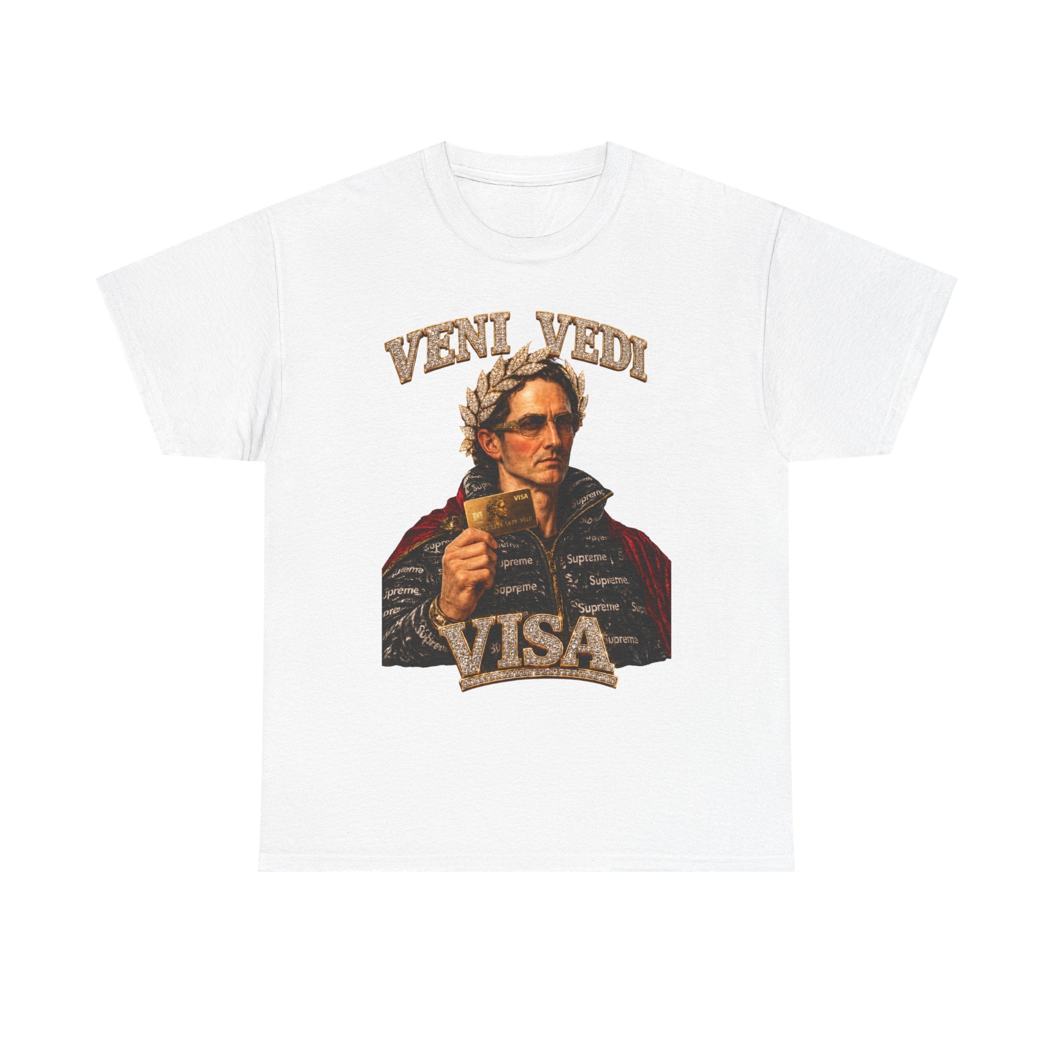 Veni, Vedi, Visa Graphic Tee — Vintage Julius Caesar Roman Shirt