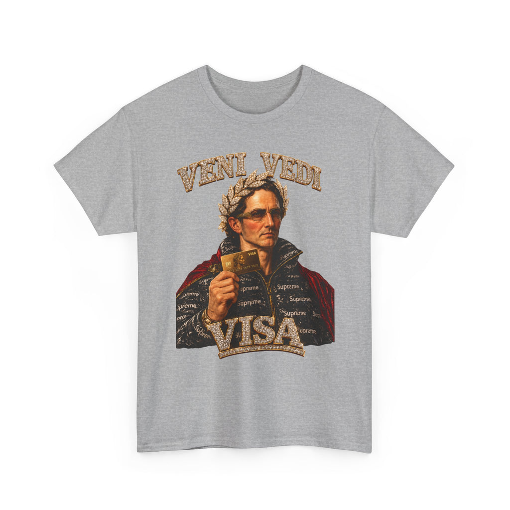 Veni, Vedi, Visa Graphic Tee — Vintage Julius Caesar Roman Shirt