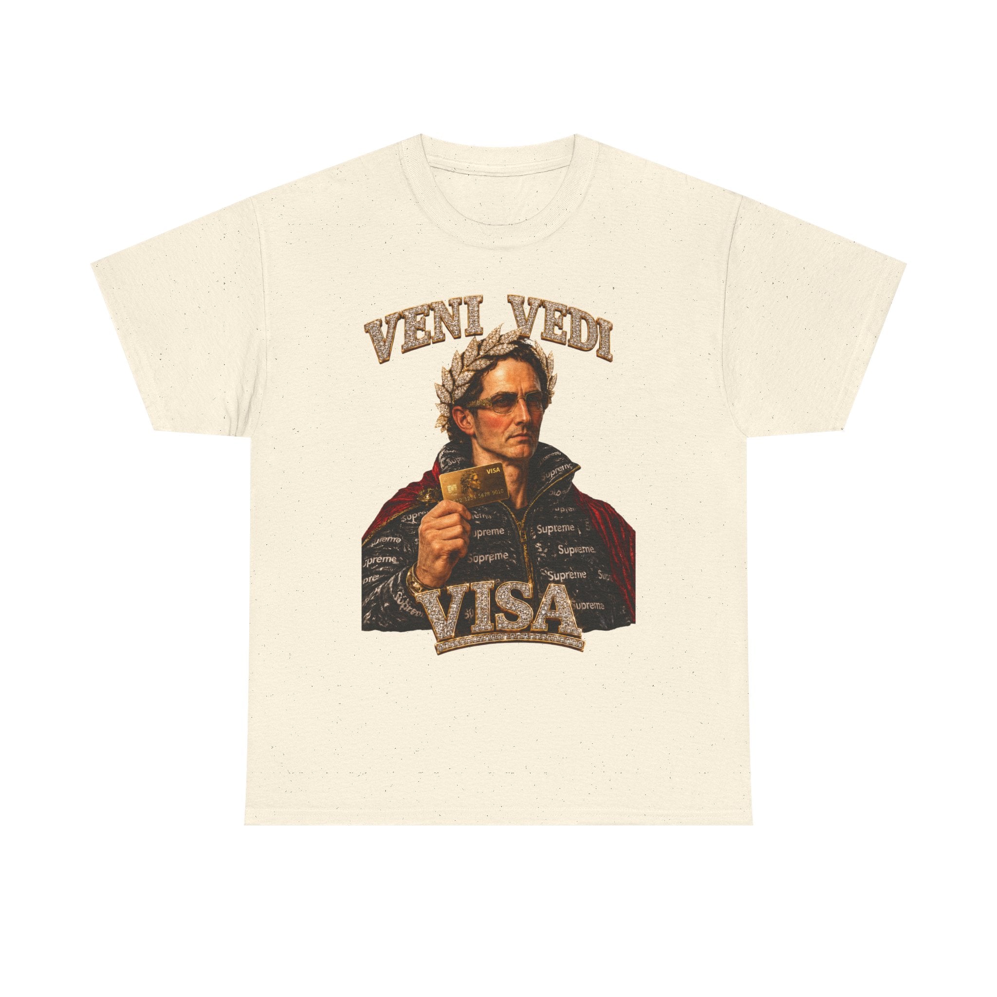 Veni, Vedi, Visa Graphic Tee — Vintage Julius Caesar Roman Shirt